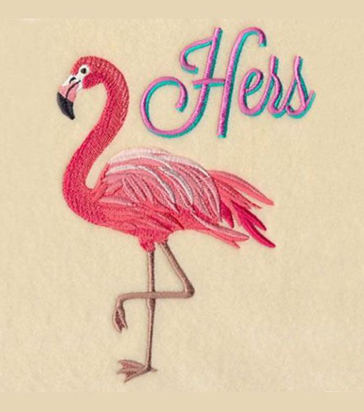 Fabulous Flamingo Embroidery Design